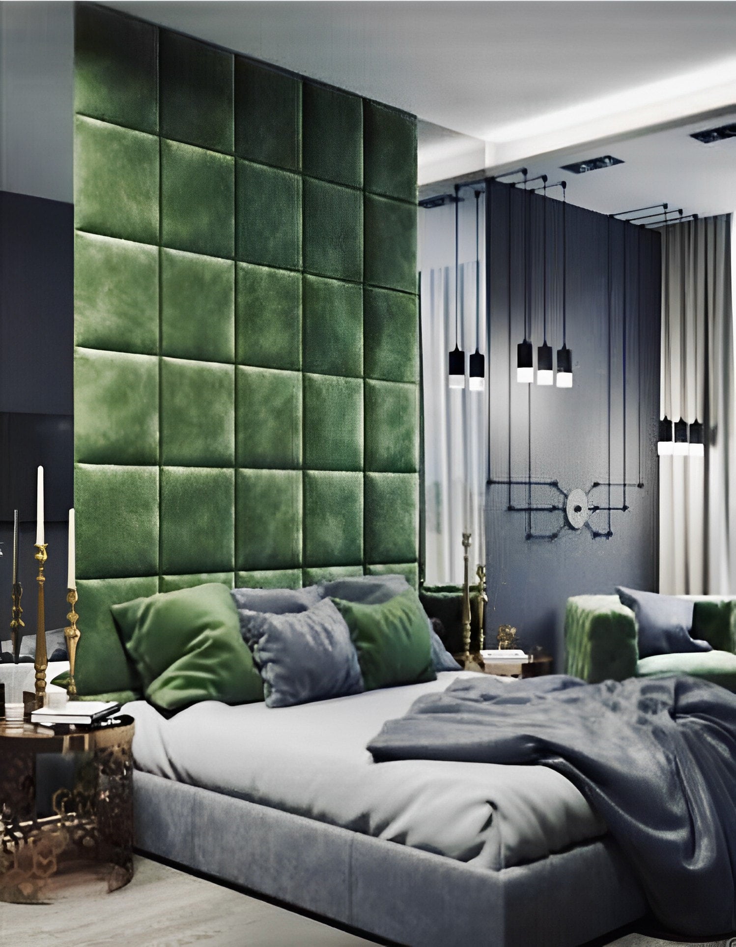 Velvet upholstered wall panels hotsell