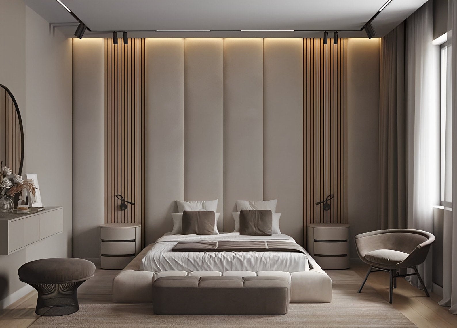 Vertical 2024 upholstered headboard